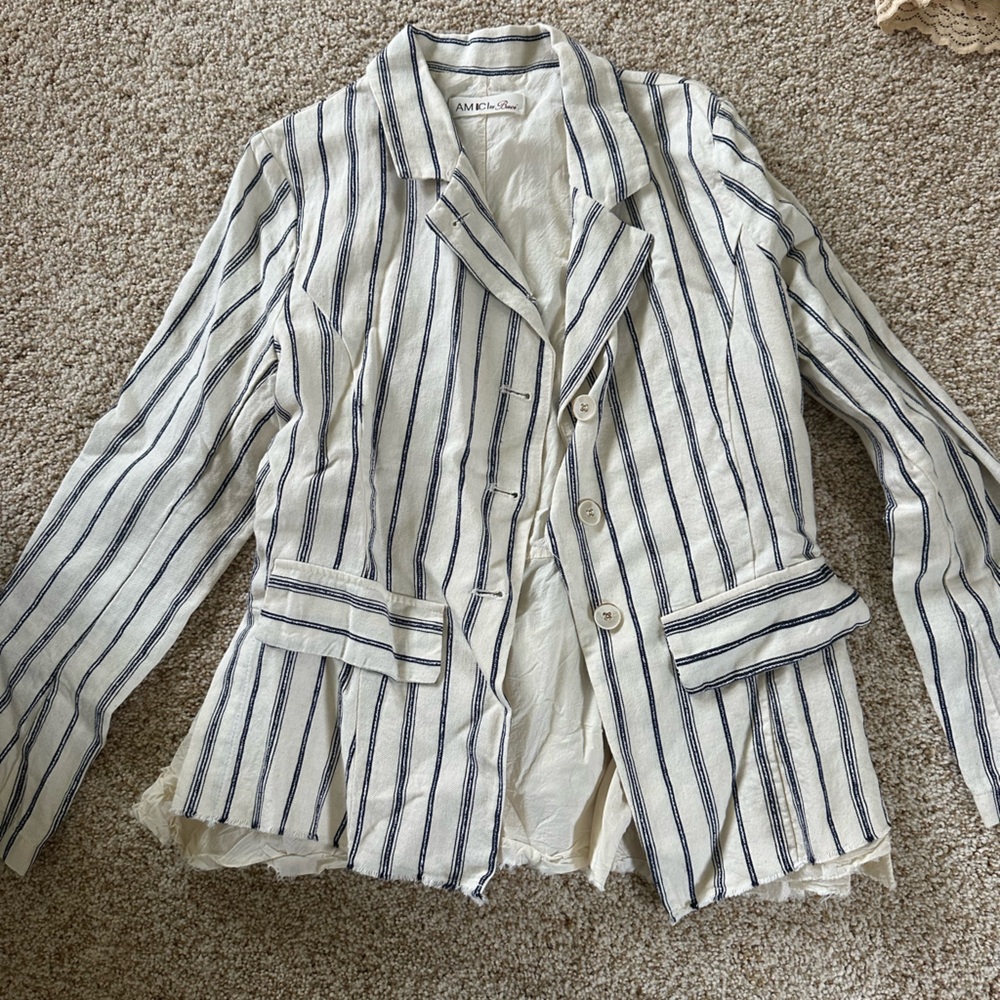 Amici by Baci Striped Button-Up Shirt